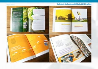 Relatório de Sustentabilidade 2012 UsaflexPáginas internas
 