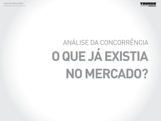 LINHA DE EMBALAGENS
FERRAMENTAS ELÉTRICAS
ANÁLISE DA CONCORRÊNCIA
OQUEJÁEXISTIA
NOMERCADO?
 