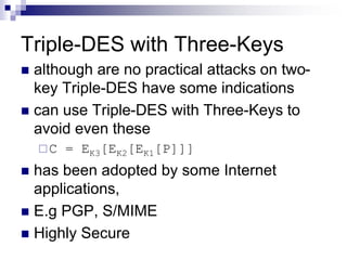 Data Encryption standard in cryptography | PPTX