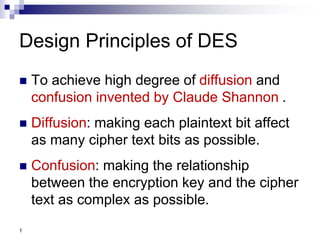 Data Encryption standard in cryptography | PPTX