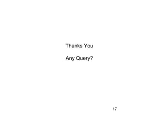 17
Thanks You
Any Query?
 