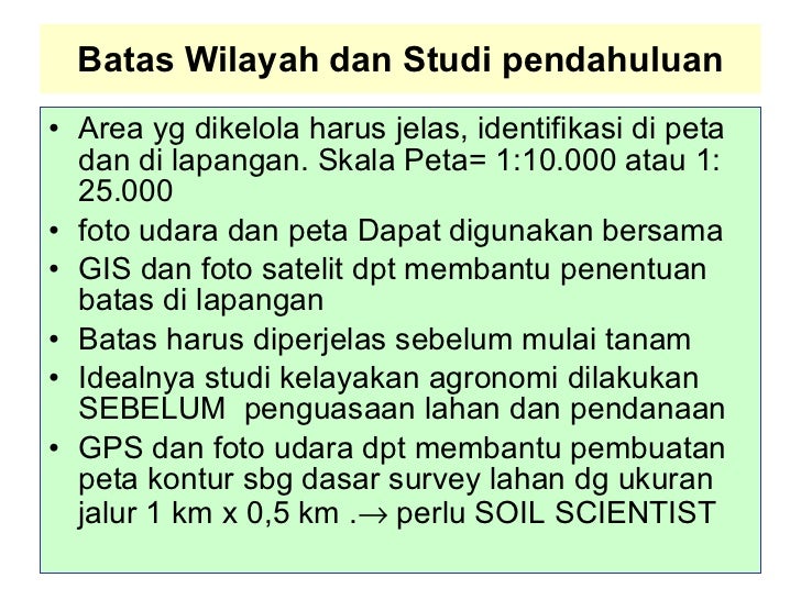 Desain perkebunan Kelapa Sawit