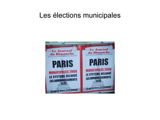 Les élections municipales