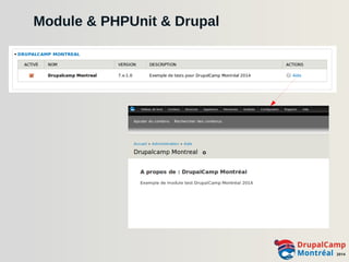 Module & PHPUnit & Drupal 
 