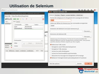 Utilisation de Selenium 
 