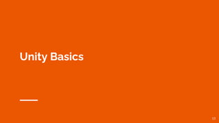 13
Unity Basics
 