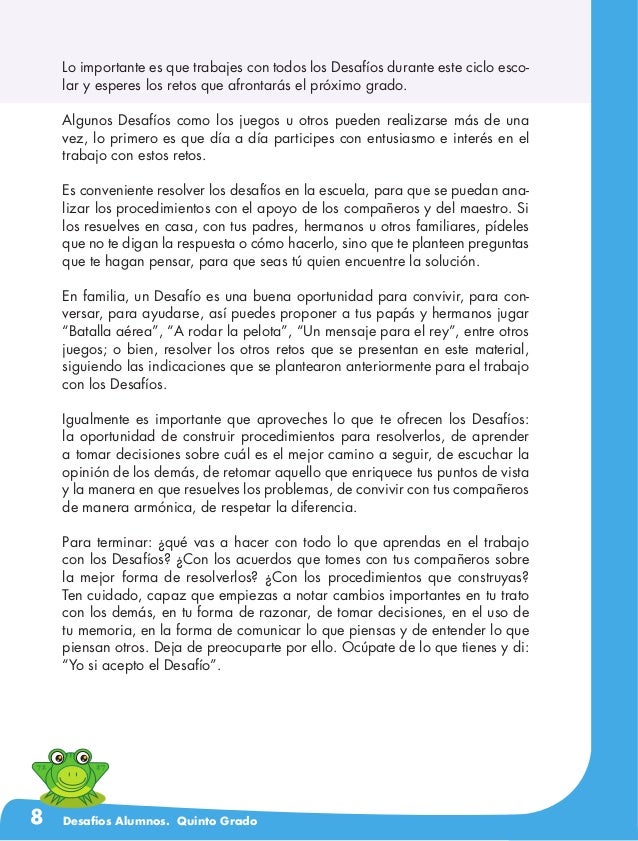 Desafio Alumnos 5o Interiores