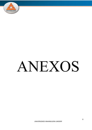 8
UNIVERSIDADE ANHANGUERA UNIDERP
ANEXOS
 