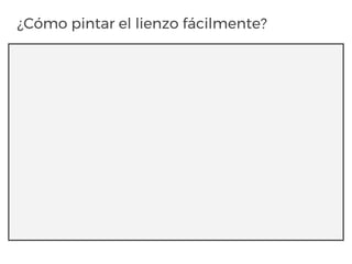 ¿Cómo pintar el lienzo fácilmente?
 