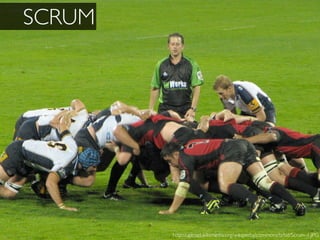 SCRUM 
http://upload.wikimedia.org/wikipedia/commons/b/bd/Scrum-1.JPG 
 