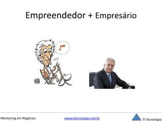 Empreendedor + Empresário 
Mentoring em Negócios www.titecnologia.net.br TI Tecnologia 
 