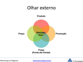 Olhar externo 
Mentoring em Negócios www.titecnologia.net.br TI Tecnologia 
 