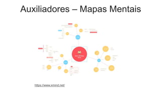 Auxiliadores – Mapas Mentais
https://www.xmind.net/
 