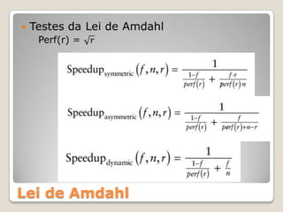 




Lei de Amdahl
 