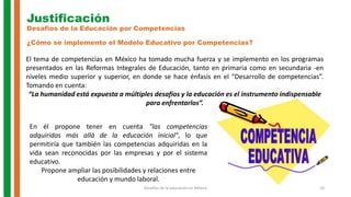 Desafios de la educación en mexico