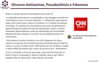 Discurso Antivacinas, Pseudociência e Fakenews
https://bit.ly/3Shff6M
 