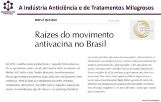 A Indústria Anticiência e de Tratamentos Milagrosos
https://bit.ly/3McBpEQ
 