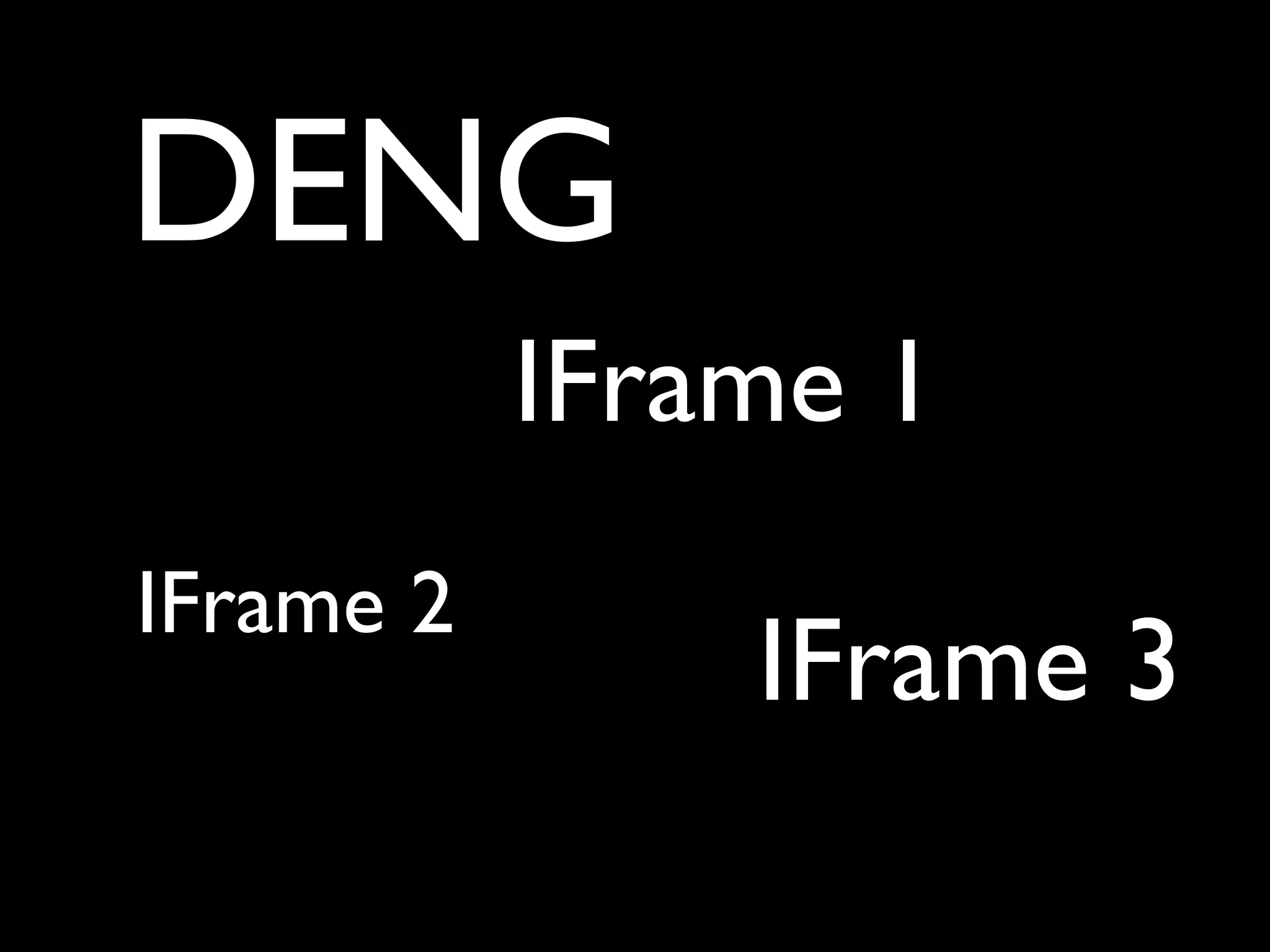 DENG
           IFrame 1
IFrame 2
               IFrame 3
 