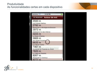 Produtividade
As funcionalidades certas em cada dispositivo




                                                20
        17/12/2012
 