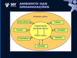 AMBIENTE DAS
ORGANIZAÇÕES
 