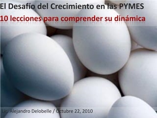 El Desafío del Crecimiento en las PYMES




Lic. Alejandro Delobelle / Octubre 22, 2010
 
