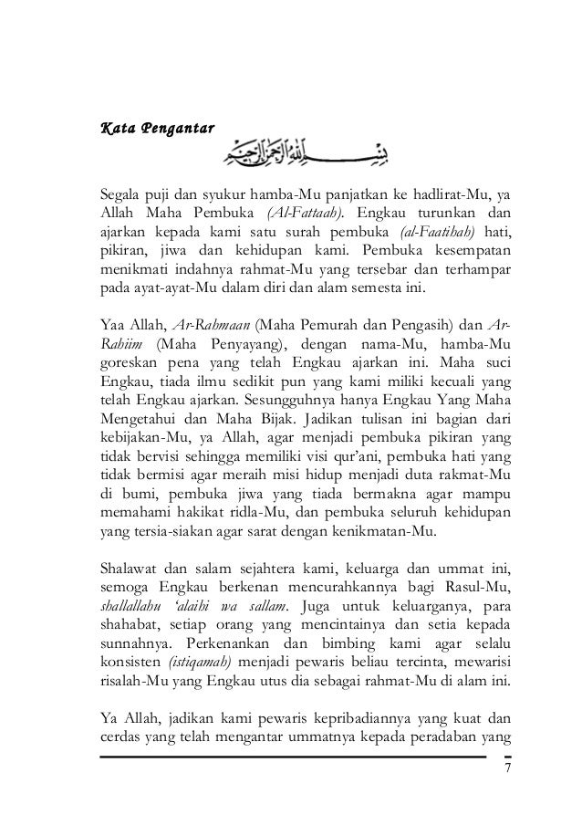 Muslim Visioner Dalam Surag Alfatihah