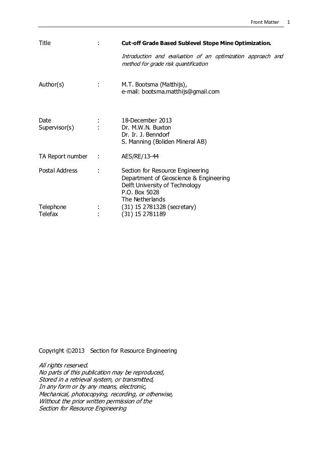 List of thesis titles picture