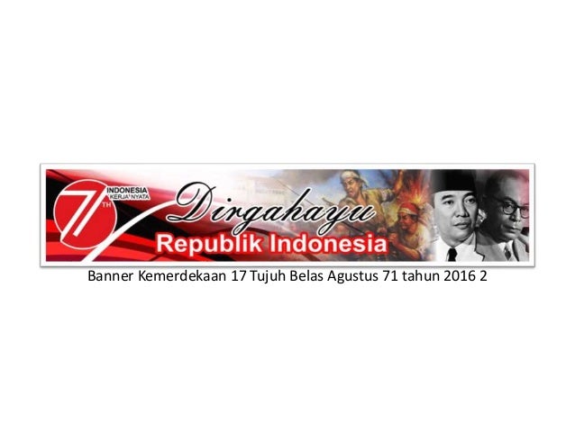 Desain Banner Dirgahayu Kemerdekaan 17 Agustus Indonesia