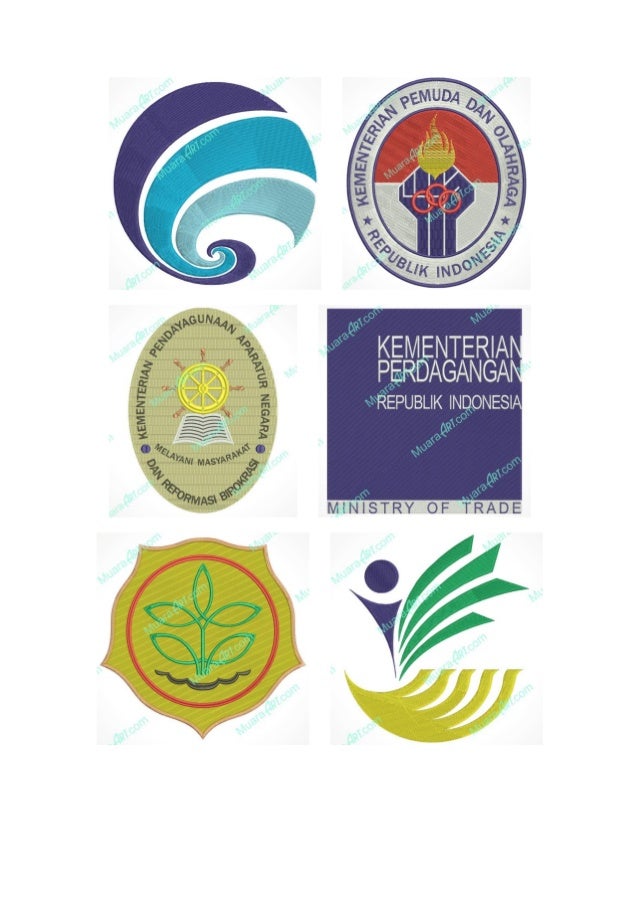 Desain bordir logo komputer Desain bordir logo komputer