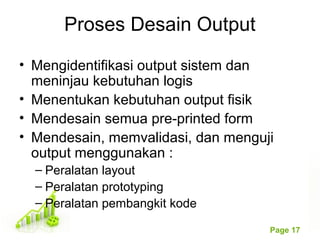 Desain dan prototiping output | PPT