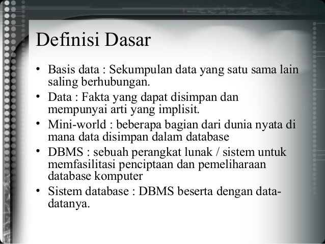 Definisi Desain Database | desain database Definisi Desain Database | desain database