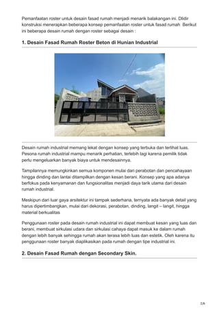 Desain Fasad Rumah Dengan Roster Di Solo Oleh Dlidir Konstruksi.pdf