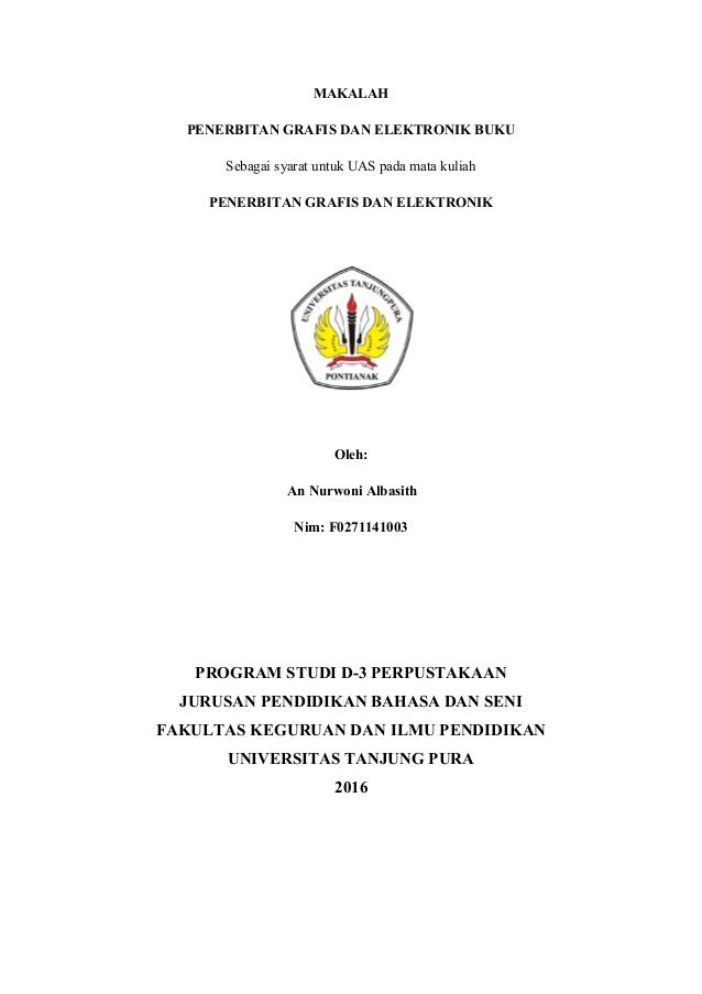 Contoh Cover Makalah Tugas Uas