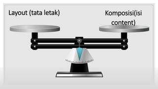 Layout (tata letak) Komposisi(isi
content)
 