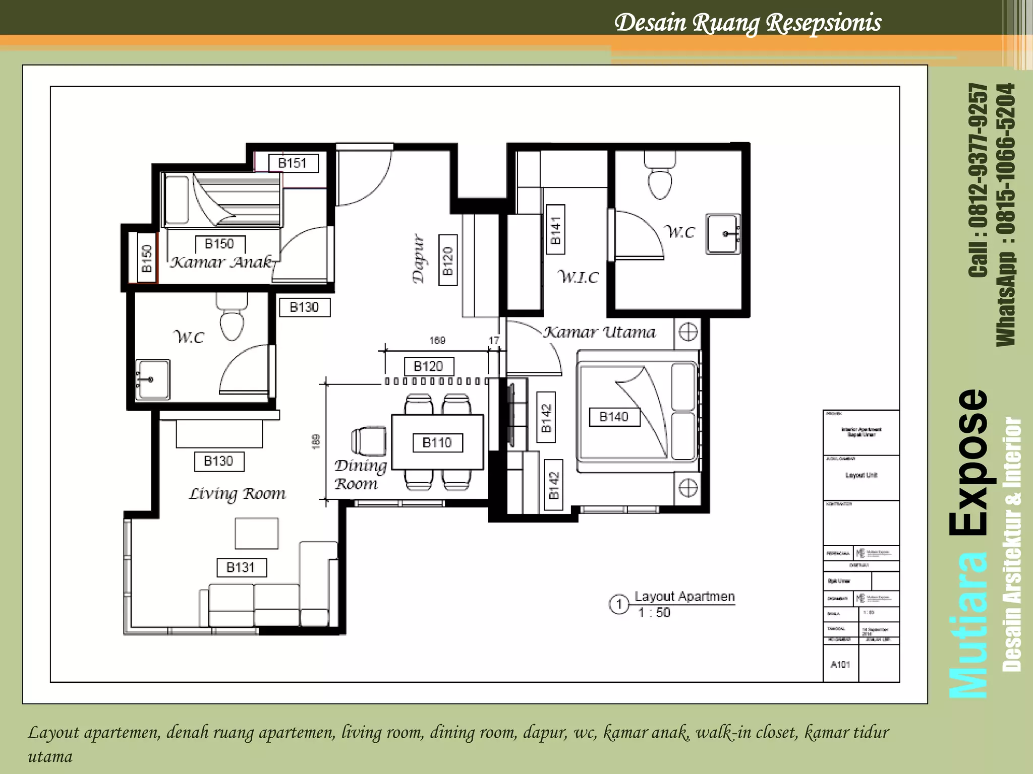Desain Interior Apartemen Four Season | PPTX
