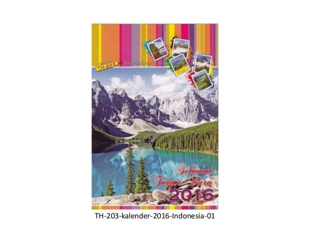 Desain kalender dinding pemandangan alam dunia