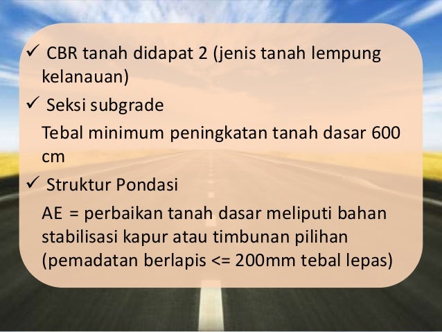 Contoh Desain Perkerasan Jalan