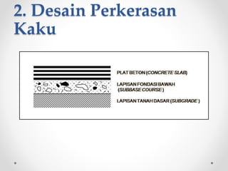 2. Desain Perkerasan
Kaku
 