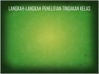 LANGKAH-LANGKAH PENELITIAN TINDAKAN KELAS 
 