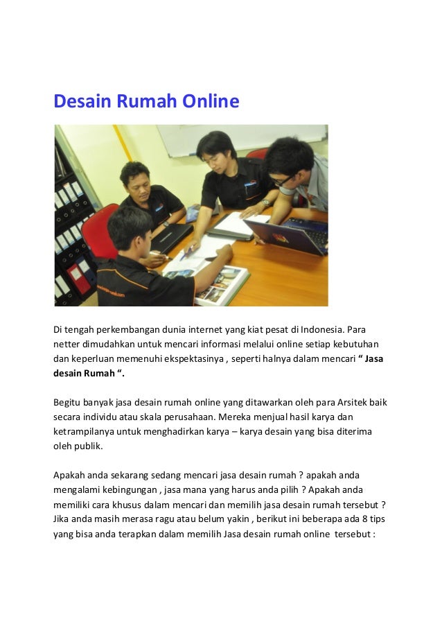 Desain rumah online