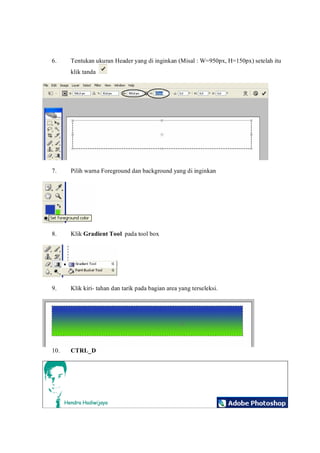 Desain template web dari photoshop PDF Desain template web dari photoshop PDF