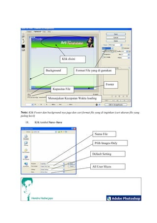 Desain template web dari photoshop PDF Desain template web dari photoshop PDF