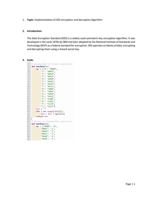 Implementation Of Des Encryption And Decryption Algorithm Pdf Implementation Of Des Encryption And Decryption Algorithm Pdf
