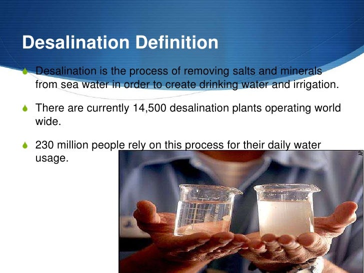 Desalination