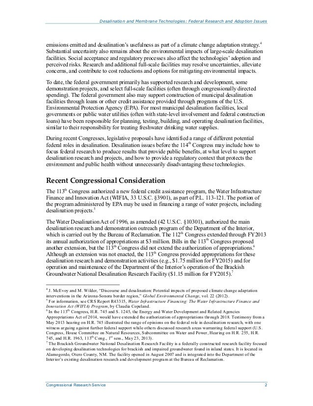 Phd thesis on water desalination