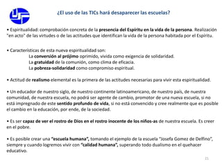 Busca alimentar la EspiritualidadEducar amandoAmor es la fuente de la socialización