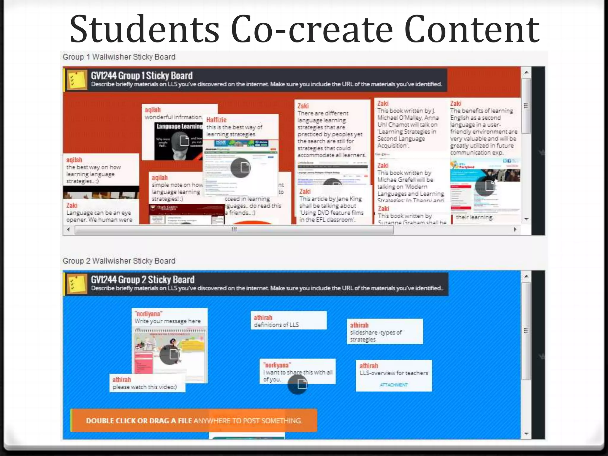 Students Co-create Content