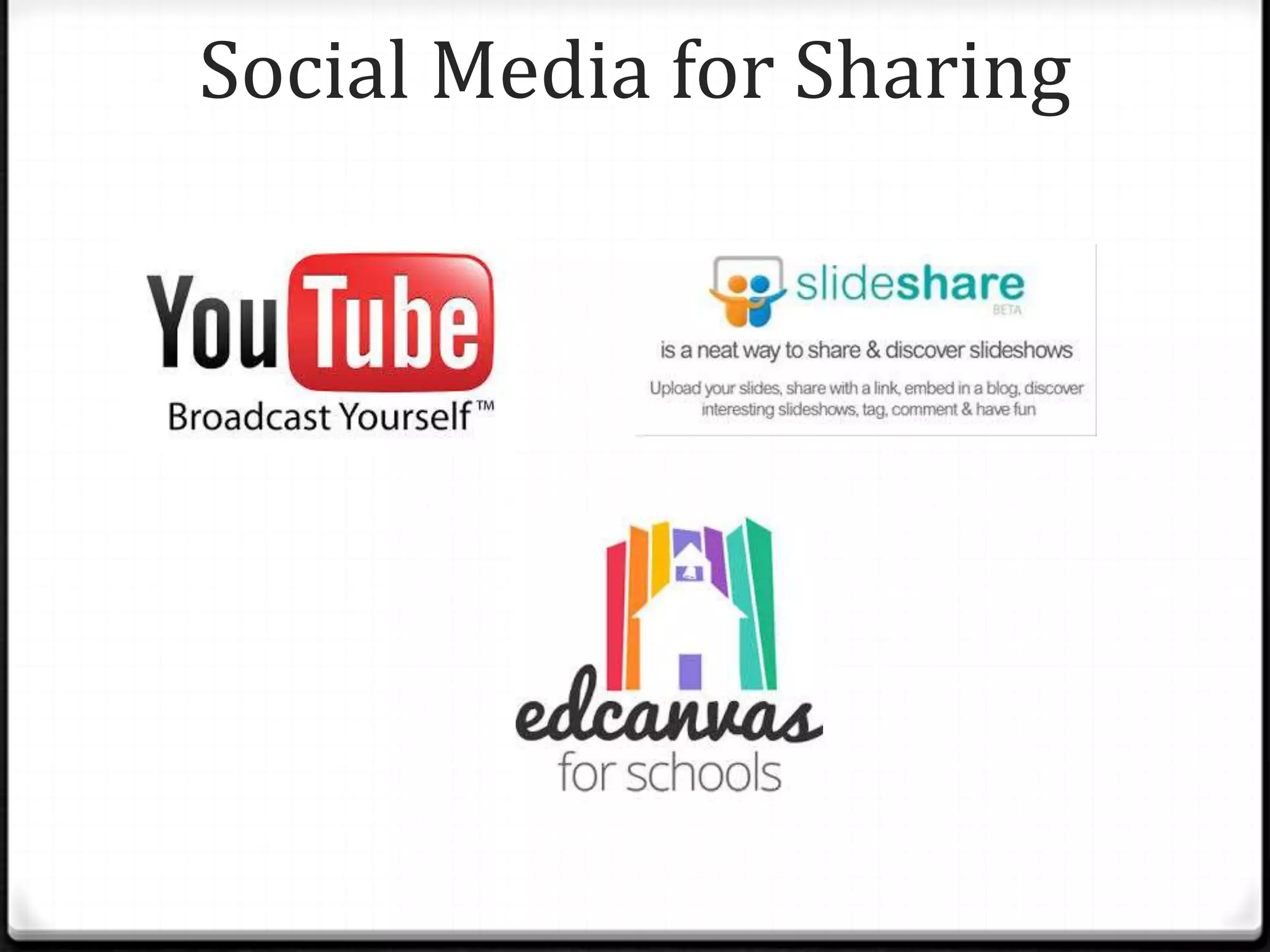 Social Media for Sharing