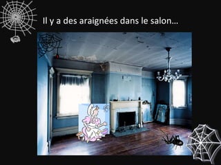Il y a des araignées dans le salon… 