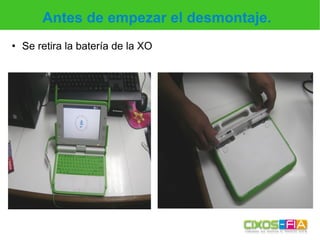 Desarme de la XO